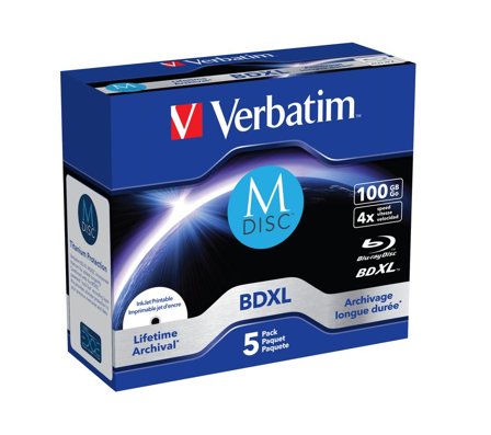 Verbatim M-Disc - BD-R XL x 5 - 100 GB - lagringsmedier