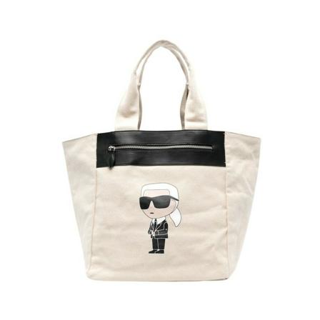 Karl Lagerfeld, Tote Bags Beżowy, Kobieta, Rozmiar: ONE Size
