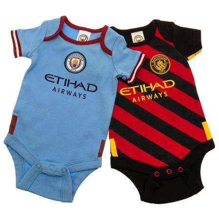 Manchester City Fc Baby 2022-23 Bodysuit (paket Med 2) 12-18 Mont