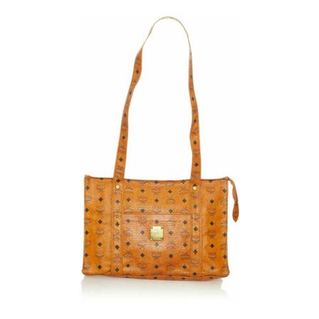 MCM Pre-owned, Pre-owned Tote Bags Bruin, Dames, Maat:ONE Size