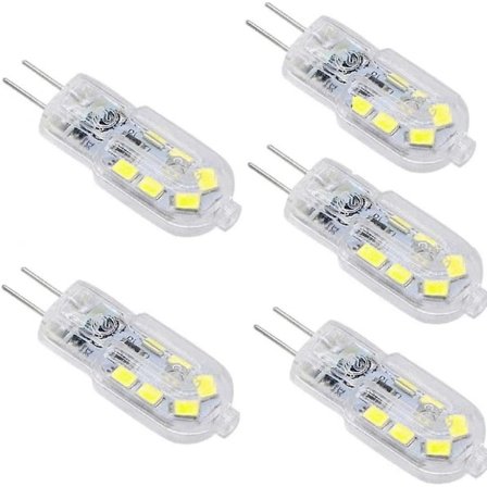 G4 LED 3w pære, 200lm, AC/DC12v, svarende til 25w halogenpære, hvid
