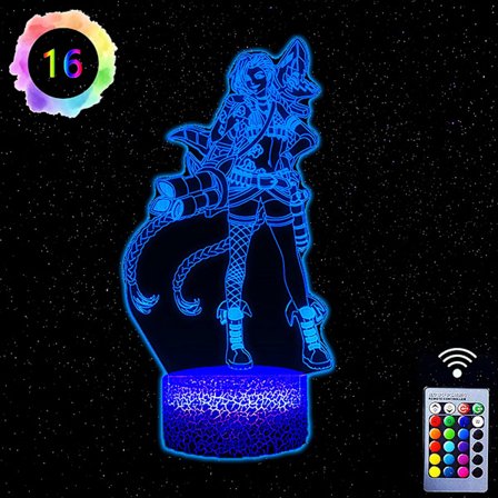 Födelsedagsdekorationer, Jinx Arcane-gåvor till flickor, 3D-illusion