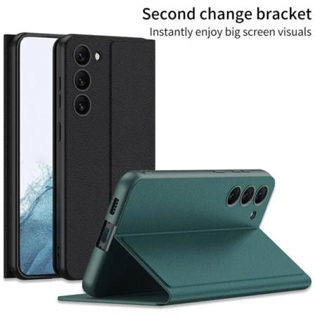 GKK Galaxy S23 Mobilfodral Magnetic PU-Läder - Röd