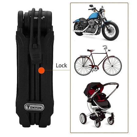 Universal Cykel Foldbar Lænkeplade Lås Anti-Tyveri