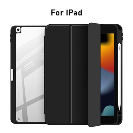 Stilrent fodral för iPad 10 2022 / 11 2025 Svart Magnetiskt Ställ
