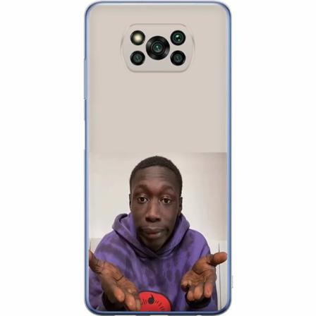 Xiaomi Poco X3 Pro Genomskinligt Skal Khaby Lame