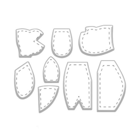 8 STK Minne Hundemal Linjalsett Akrylmalersett 12IN