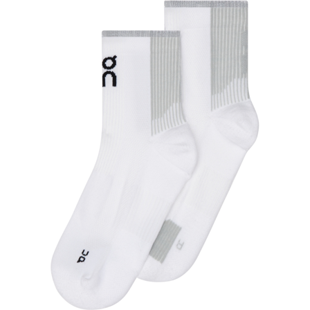 On Performance Run Sock Mid White Glacier