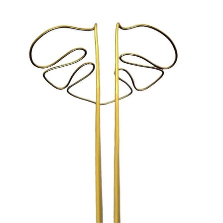 Monstera-formet plantestøtte, gjenbrukbar, solid legering, plantestilkstøtteholder, plantefastholdende støtte