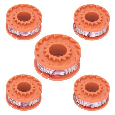 5 STK. Erstatningsspole for gresstrimmerlinje, passer til WORX WG150E WG151E WG154E WG155E WG157E WG160E WG163E