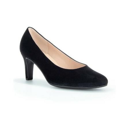Gabor, Pumps round muzzle Zwart, Dames, Maat:39 EU,suede
