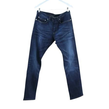 Dior Vintage, Pre-owned Cotton jeans Blauw, Dames, Maat:L,elastaan