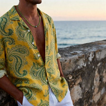 Amalfi | Yin Yang Beaded Necklace for Men - Beaded necklaces