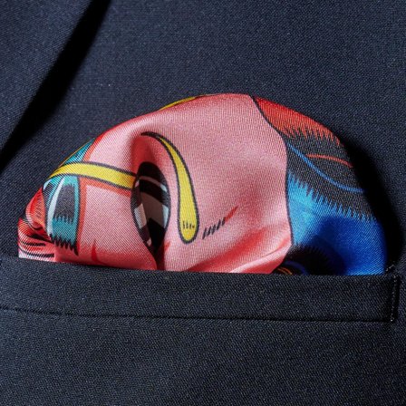 Pochette de costume New Age L'homme de coeur pour hommes - Pochettes de costume à motifs