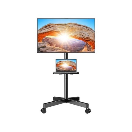 Mobilt gulvstativ med hjul for 23-60" TV - Perlegear PGTVMC06