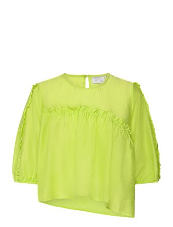 Theagz Cropped Blouse Gestuz Green