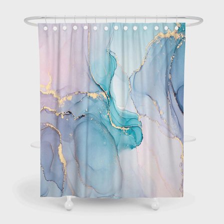 1 st duschdraperi 180x200cm, modernt abstrakt mönster duschdraperi vattentät badgardin badkar gardin