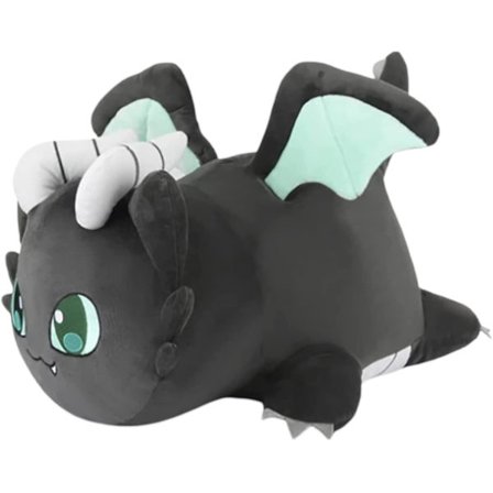 Uppstoppade kattdjur Aphmau Meemeows kattmjuka leksaker, katt mjau mjau mjuk plysch munk Hamburger katt plyschdocka (flugkatt, 9,84 tum)