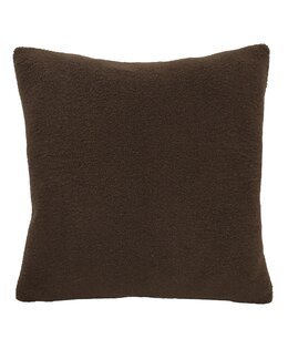 Tyynynpäällinen Montana yksivärinen teddy 1 kpl Ruskea