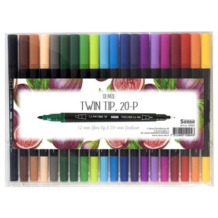 SENSE Fineliner dubbelspets 20/fp - Lyreco - Skola och förskola - Pennor och tillbehör - Fiberpennor - Dubbelspets
