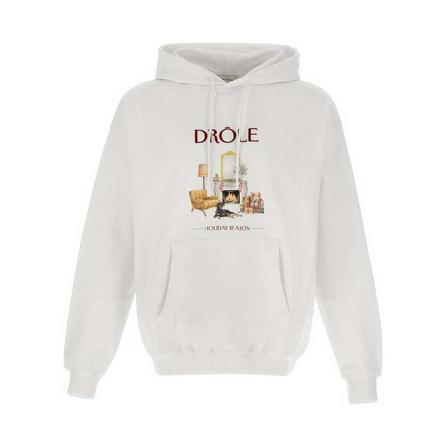 Drole de Monsieur Hoodies Hvid, Herre