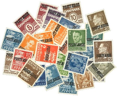 Danmark - Postfærgemærker 29 forskellige frimærker - Postfrisk