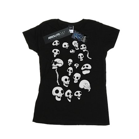 Corpse Bride Dam/Damer Afterlife Skulls Bomull T-shirt L Svart