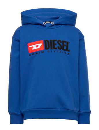 Sdivision Over Sweat-Shirt Hoodie Blå Diesel