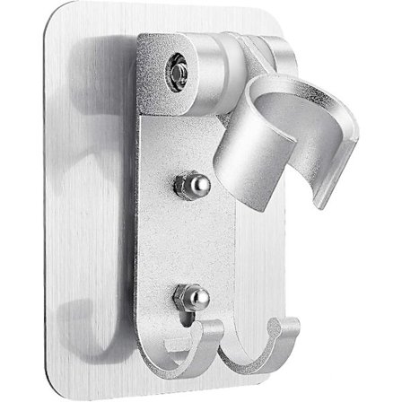 Stærk Klæbende Bruseskålholder, Justerbar Bruseskålholder, Håndbruseskål Vægbeslag Med 2 Kroge