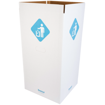 SØPPELKASSE BØLGEPAPP 125L