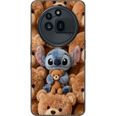 Yhteensopiva Puhelinkuori Nothing Phone (3a) Pro Stitch ympäröity ruskeilla teddykarhuilla, joilla on pieni nallekarhu sylissään söpössä ja kod