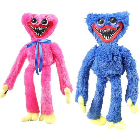 Poppy Playtime Huggy Wuggy Plyschdjur, Blå Cartoon Plyschdocka, Realistisk Blå Korvmonster Skräck Plyschdocka Present Till Spel F Blue - Pink