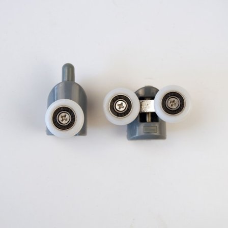 2 stk. Excentriske hjul brusebad tilbehør Øvre dobbelt Nedre S