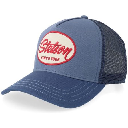 Stetson - Blå trucker Keps - Trucker Cap Engine Blue/Blue A-frame Trucker @ Hatstore