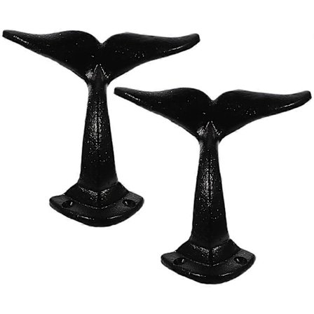 2 st Valstjärtskrok Väggmonterad Design Valstjärts Väggupphängare Klädkrokar COM