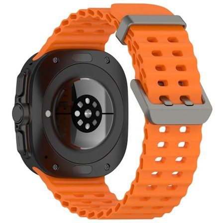 Samsung Galaxy Watch Ultra 47mm Silikon Klockarmband Dual Pins Buckle Sportarmband - Orange