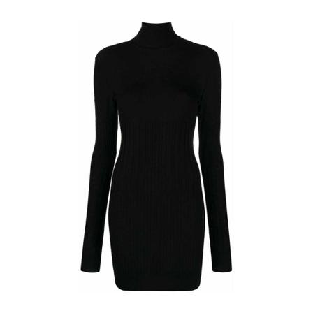 Givenchy Cyclist Long Sleeve Kjole Sort, Dame