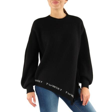 Twinset Long sleeve shirt Sort, Dame Sweatshirts