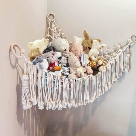 Hengekøye i nett for oppbevaring av kosedyr type 1 86*86*110cm