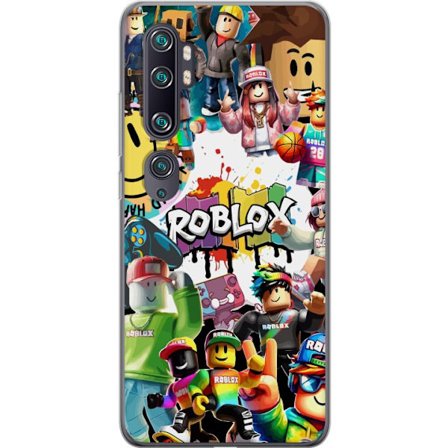 Kompatibelt Mobilskal till Xiaomi Xiaomi Mi Note 10 Roblox graffiti-kollage med färgglada karaktärer, livliga mönster och energiska element i en ur