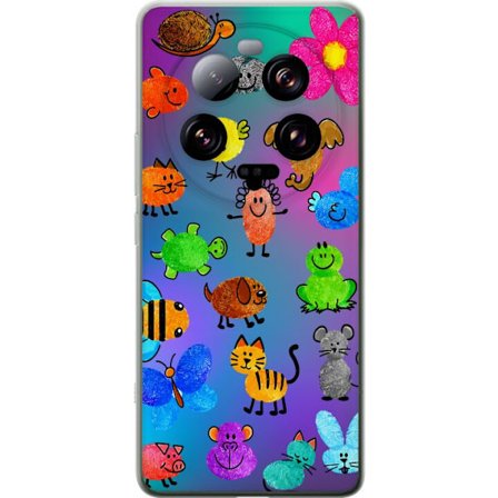 Yhteensopiva Puhelinkuori Xiaomi 13 Ultra Little Scribble Friends