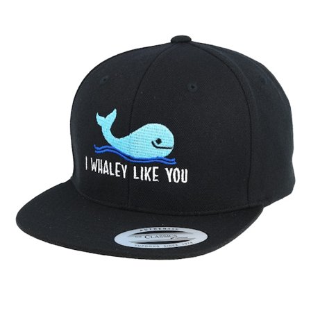 Kiddo Cap - Black - Cap - Kids Kids Whaley Like You Black Snapback - Hatstore