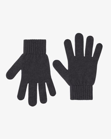 Merino Wool Gloves - Lava Grey - Male - XS-S