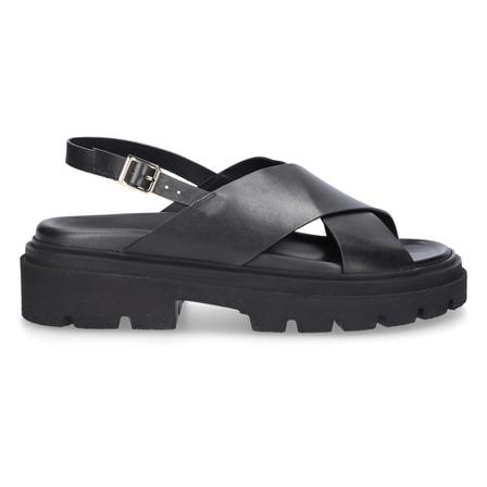 Santoni - Sandaler - Svart - Dam - Storlek: 38 Eu, Dam, Storlek: 38 EU