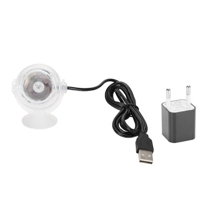 Plast LED Akvarium Färgglad Gradient Vattentät Nedsänkbar Nattspotlight Akvarium Sötvatten Saltvatten Tillbehör 100-240V EU-kontakt