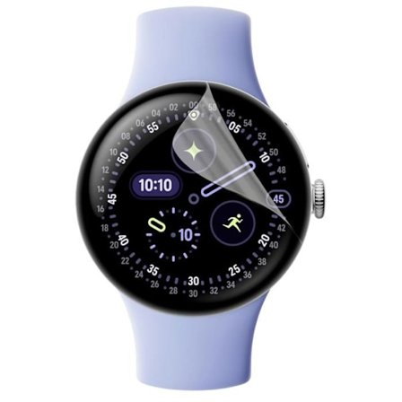 Beskyttelsesfilm til Google Pixel Watch 4 - 45mm [Pakke 6] Ultra Tynd Holdbar Plastbeskyttelsesfilm Phonillico