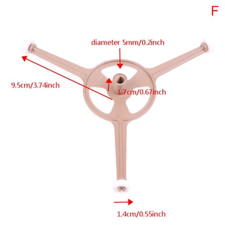 Mikrobølgeovn Glaspladespiller Bracket Base Bakke Roterende Ring