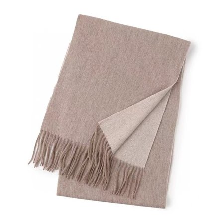 ZLYC Enfärgad Mjuk Varm Vinterhalsduk för Kvinnor med Fransar