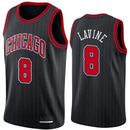 Mænd Kvinder Basketballtrøje LAVINE 8# ANTHONY 00# LILLARD 0# voksen Kortærmet Sport Løbe T-shirts Unisex black#8 S