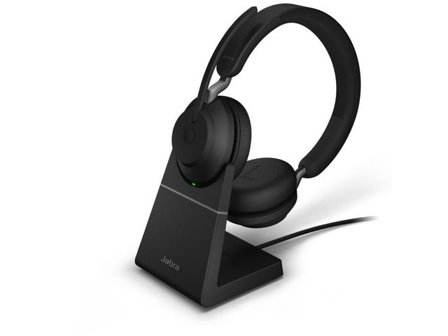 JABRA Headset Evolve2 55 MS stereo BT stativ - Lyreco - Kontorsmaskiner - Headset och telefoner - Headset - Trådlösa